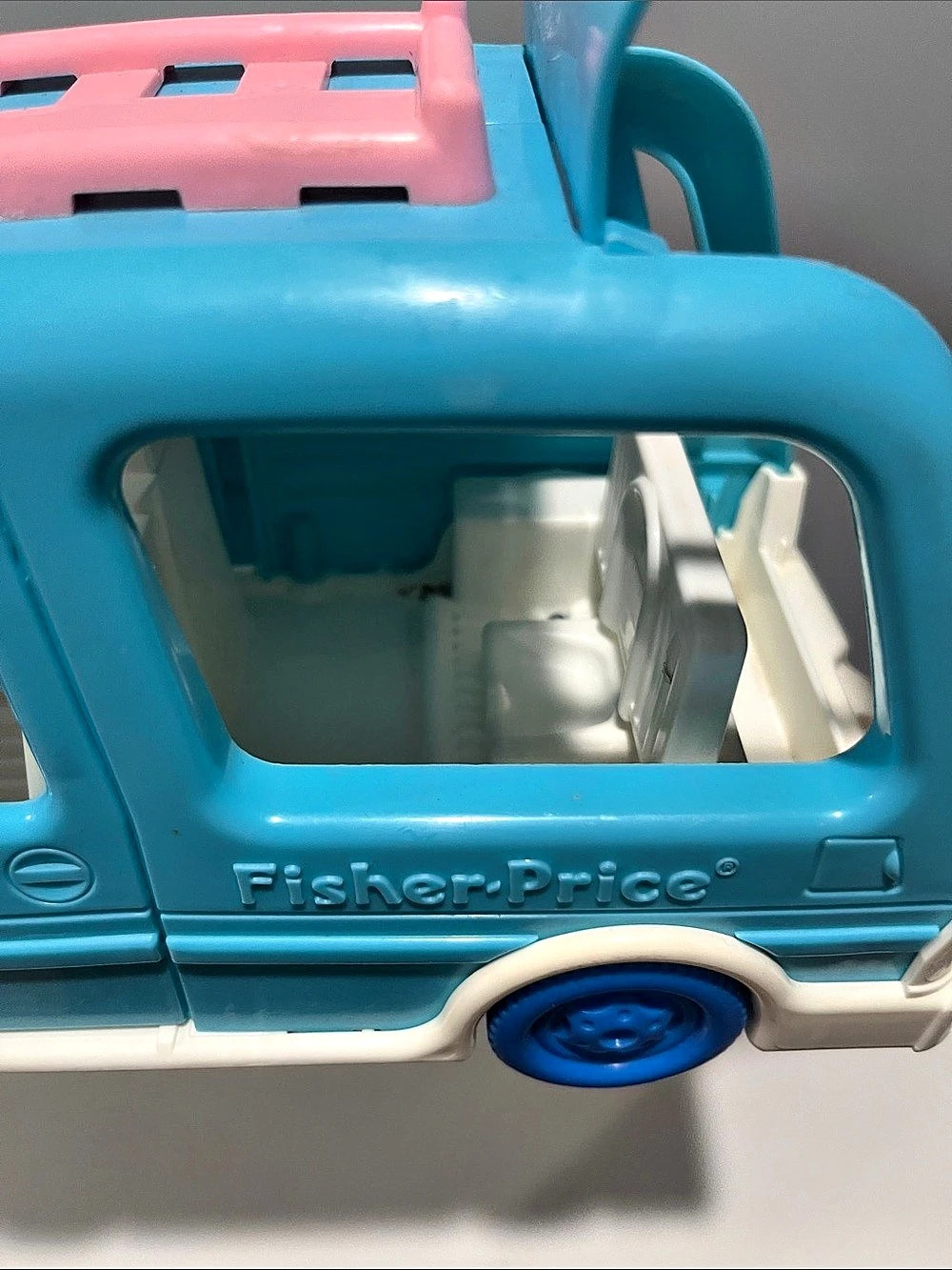 Fisher Price Loving Family Mini Van 1993 Blue & Pink - Picture 8 of 16